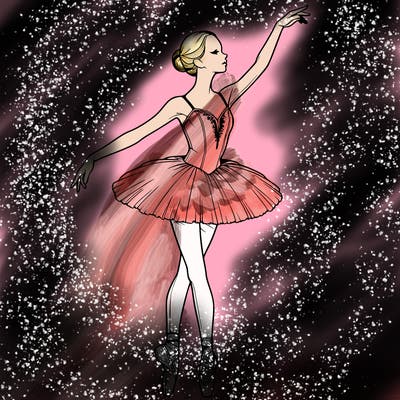 realistic ballerina