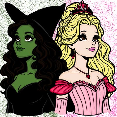 'elphaba and glinda (realistic)