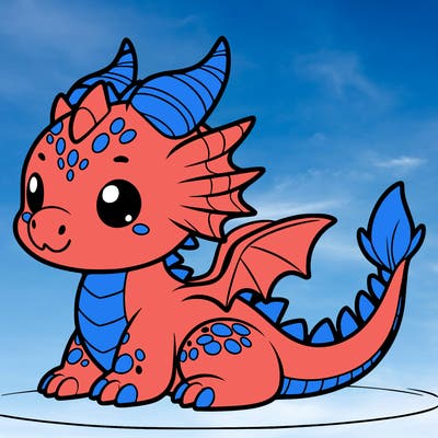a dragon cute
