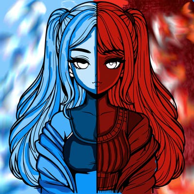 realistic girl split