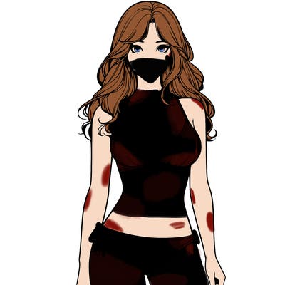 realistic girl with a revealing swimsuit