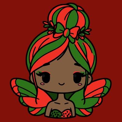 girl with bun and butterfly wing hair band