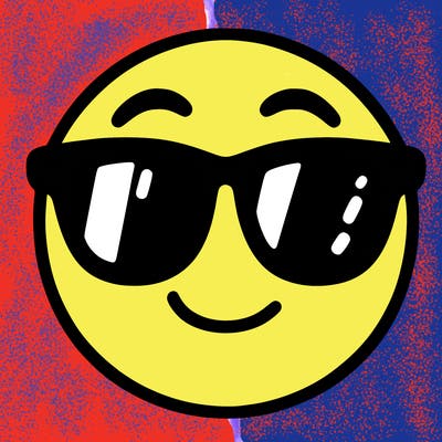 emoji with sunglasses