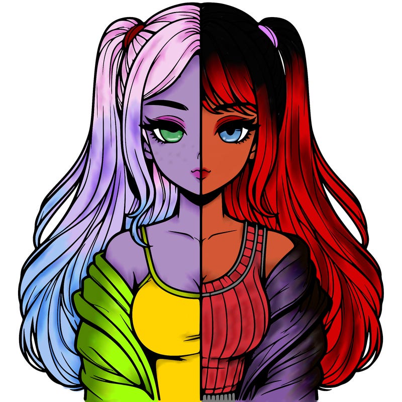 realistic girl split