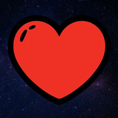a blank heart