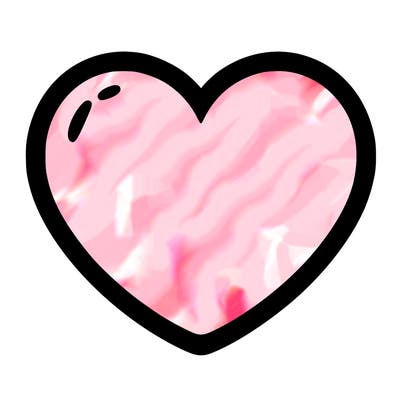 a blank heart