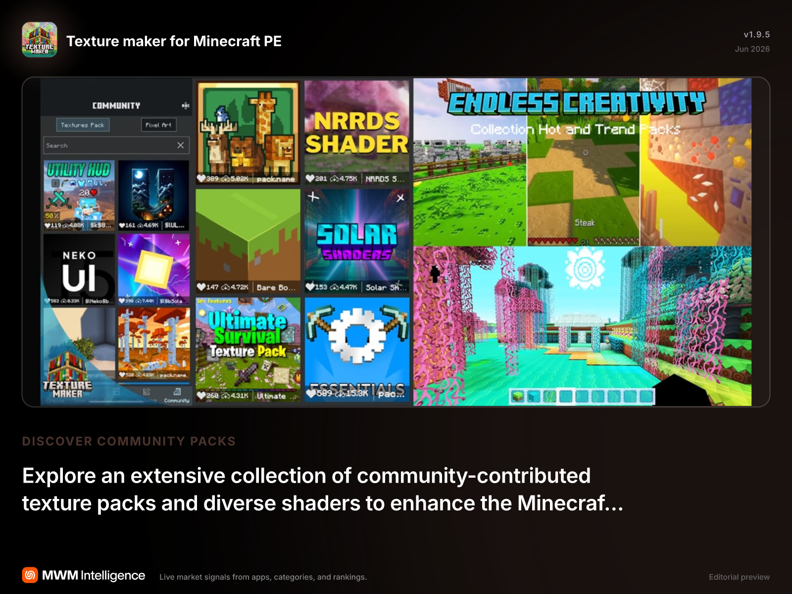 Texture maker for Minecraft PE - Productivity App | MWM