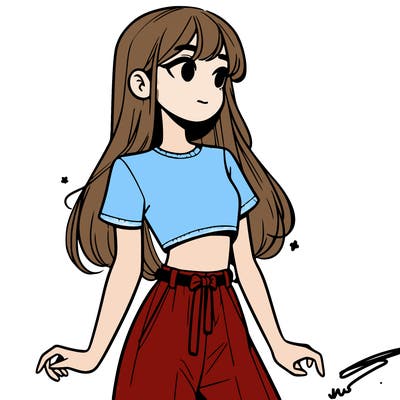 girl in a cute crop top