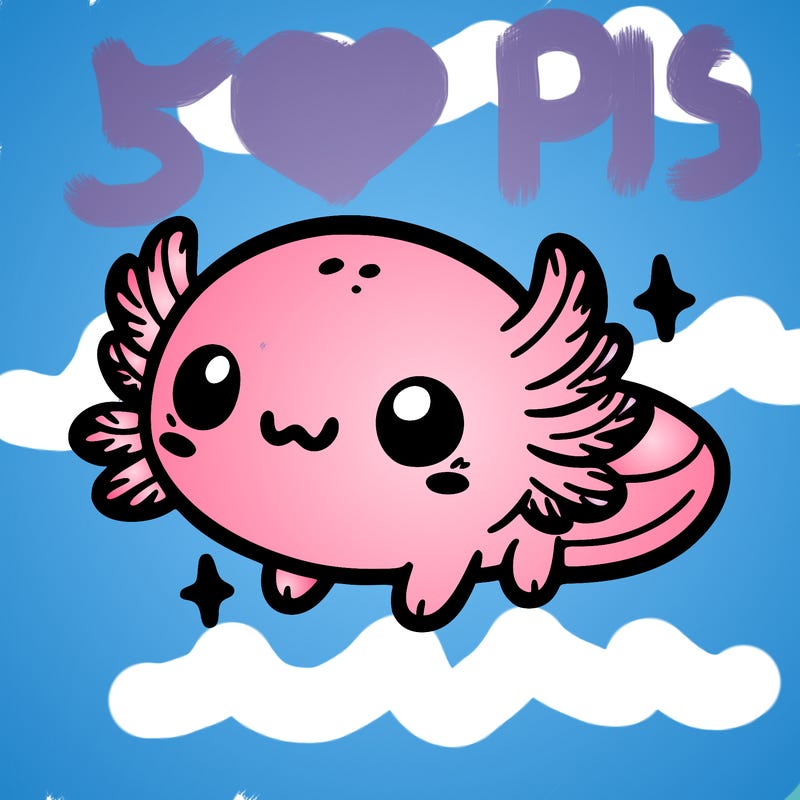 cute easy baby axolotl