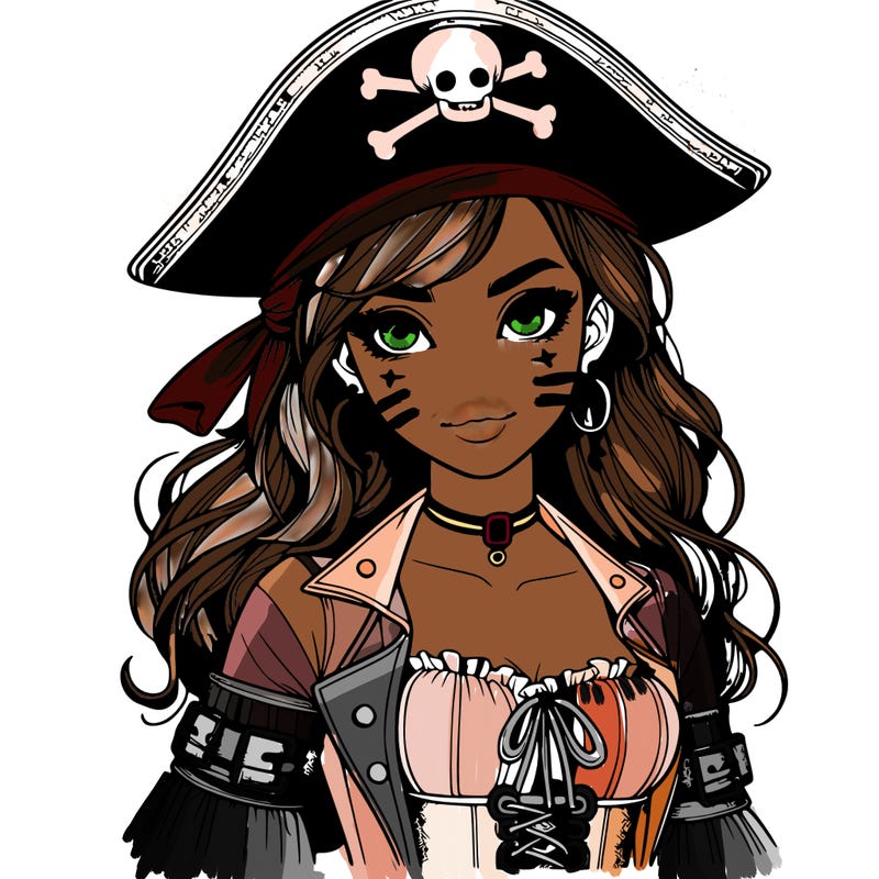 realistic pirate girl