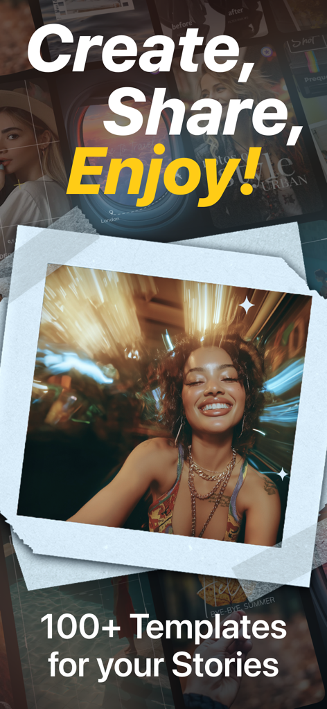 Leto: Font for Instagram Story - Leto app screen showing creative Instagram Story templates