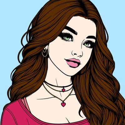 detailed realistic girl