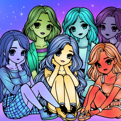 a realistic group of girls