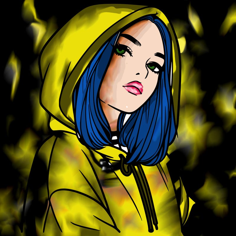 a realistic girl in a hoodie