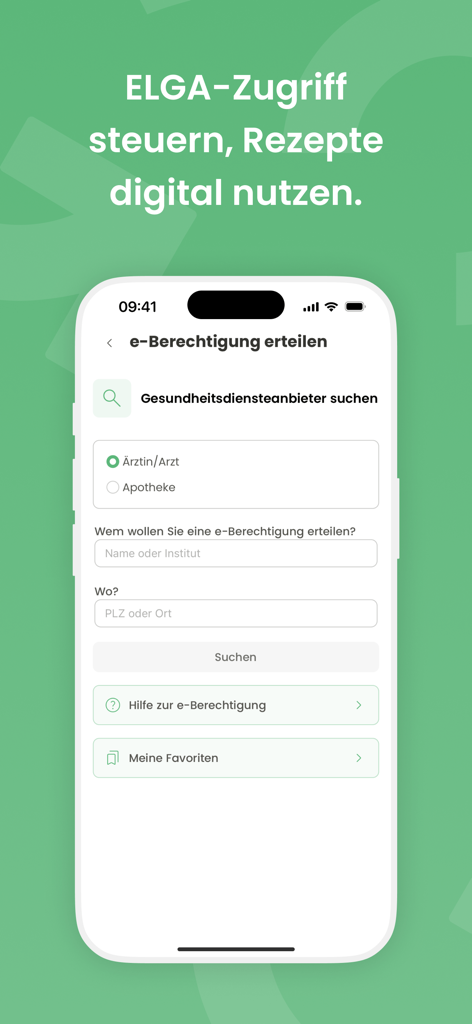 svsGO mobile app interface for searching health providers and granting digital authorization