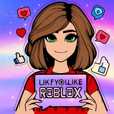 realistic girl saying like if you like roblox
