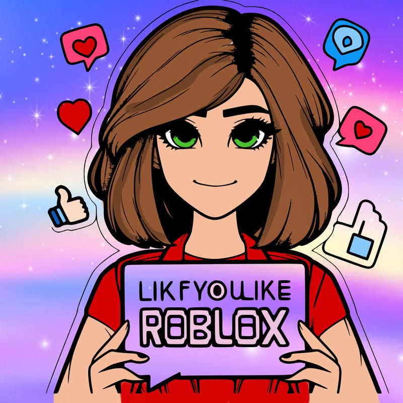 realistic girl saying like if you like roblox