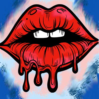 lips that look realistic and drip