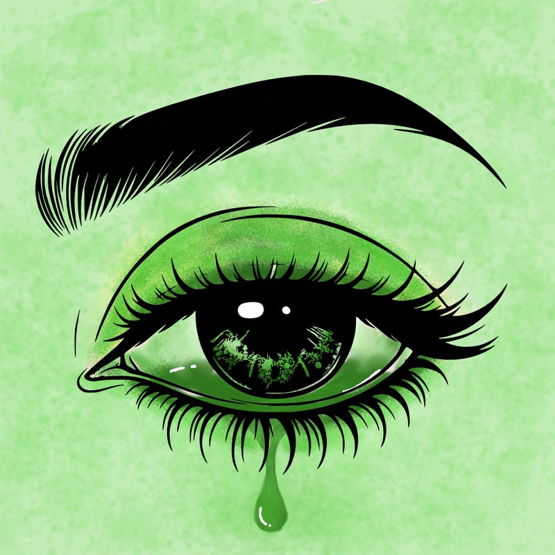 eye closed realistic