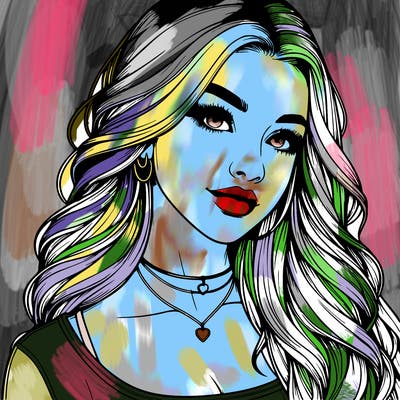 detailed realistic girl