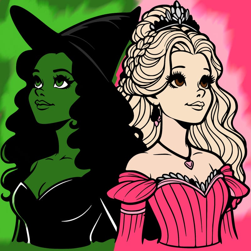'elphaba and glinda (realistic)