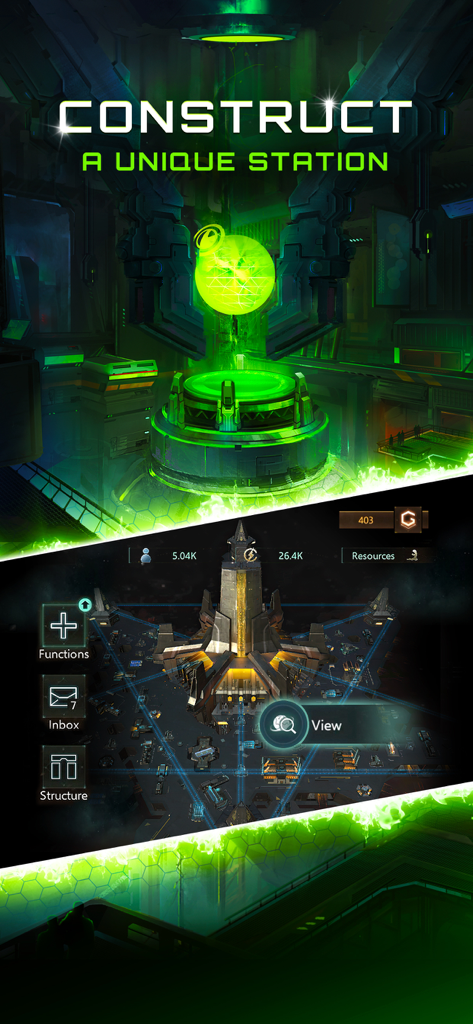 Stellaris: Galaxy Command - Interface for constructing and managing a unique space station in Stellaris Galaxy Command