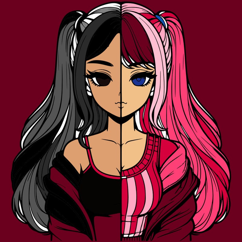 realistic girl split