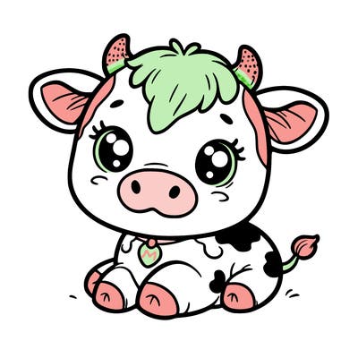 a cute cow