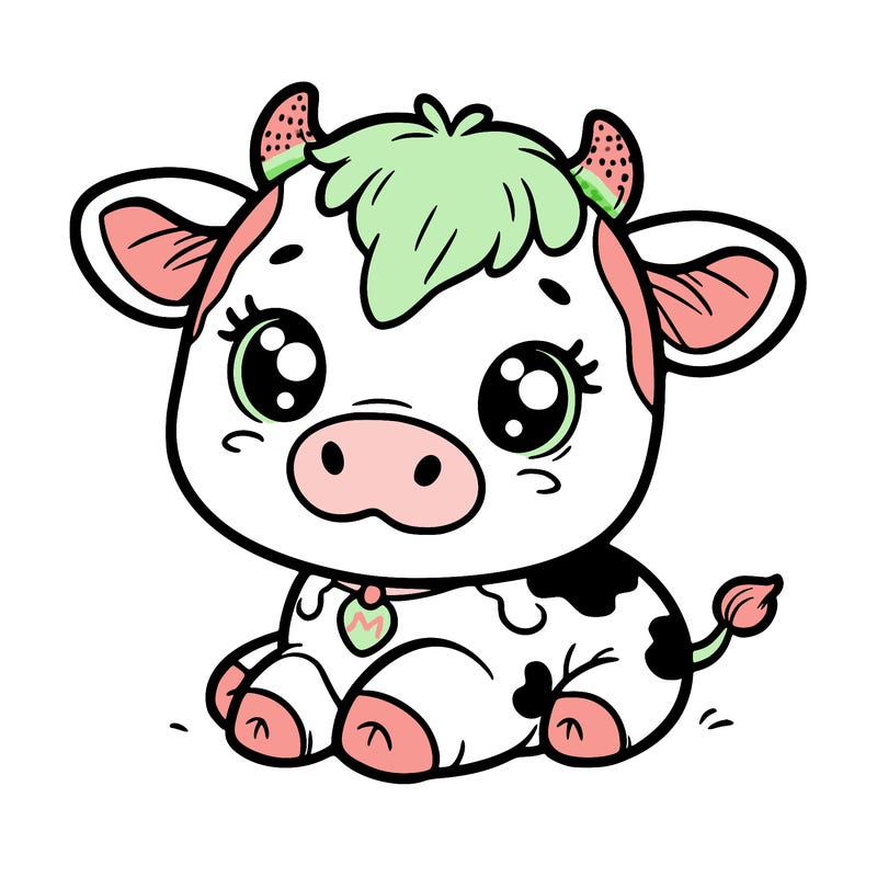 a cute cow