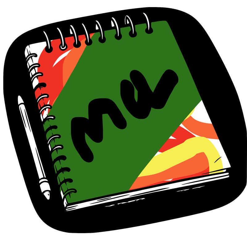 a blank sketch pad