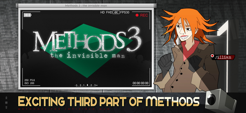 Methods 3: The Invisible Man - Methods 3 The Invisible Man mystery game screenshot featuring character Jillian