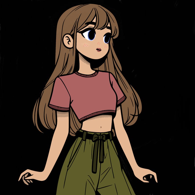 girl in a cute crop top