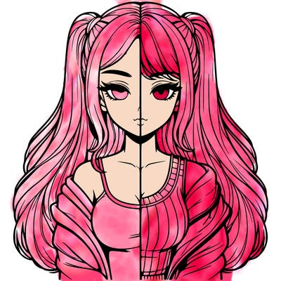 realistic girl split