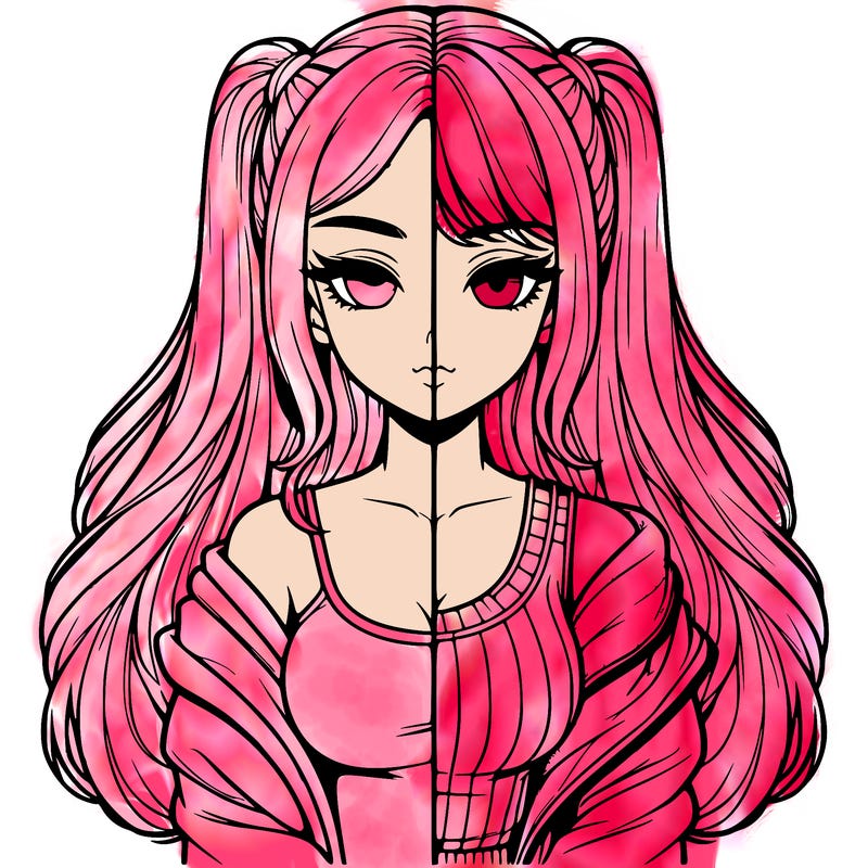 realistic girl split