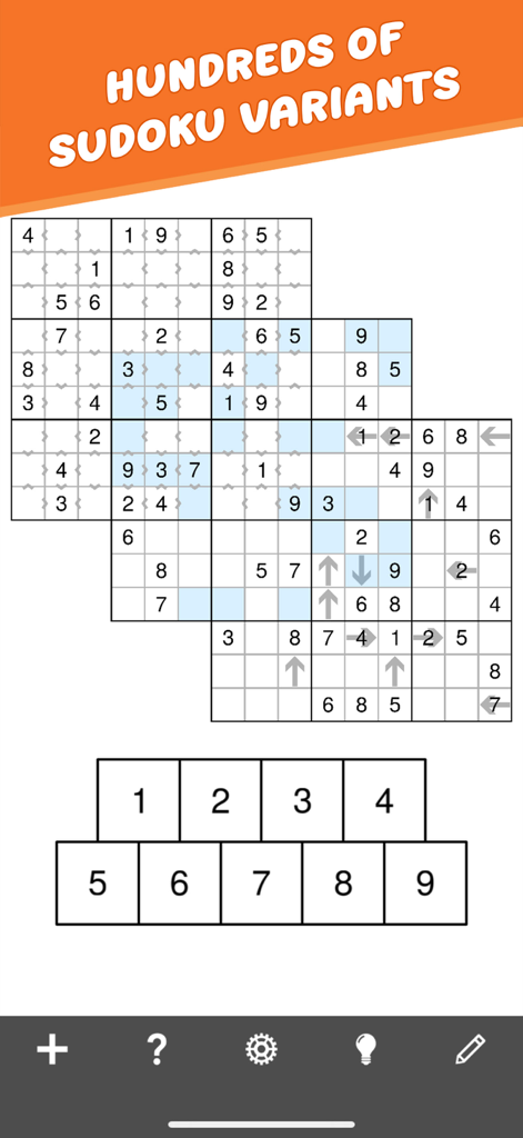 Sudoku Mega Bundle - Advanced Sudoku puzzle gameplay with multiple overlapping grids