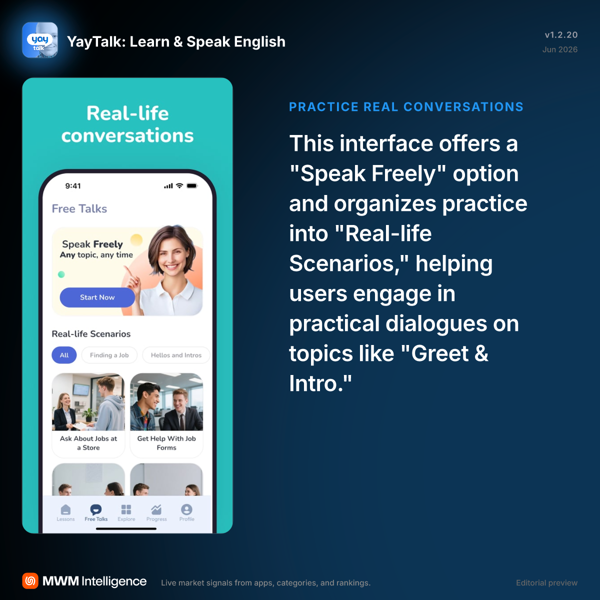 YayTalk: Learn & Speak English - Education App | MWM
