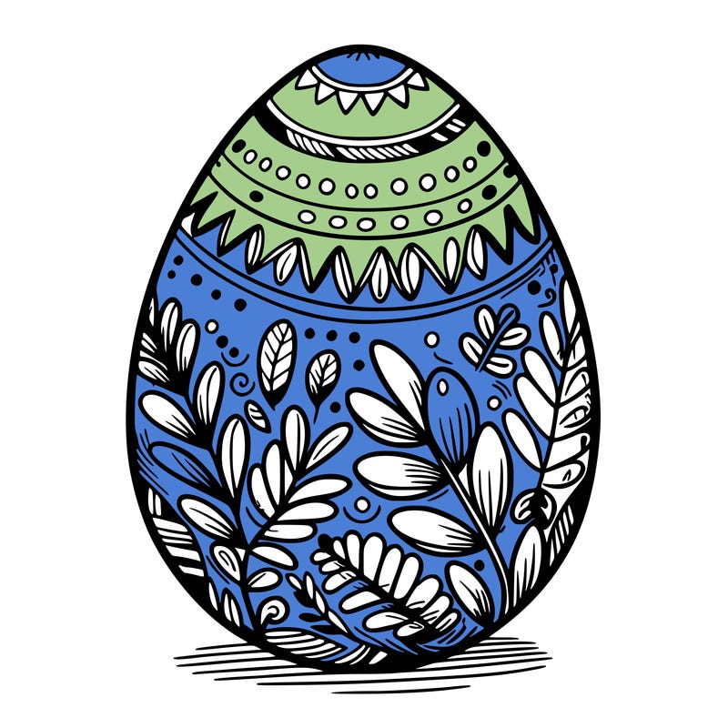 a detailed and realistic easter egg