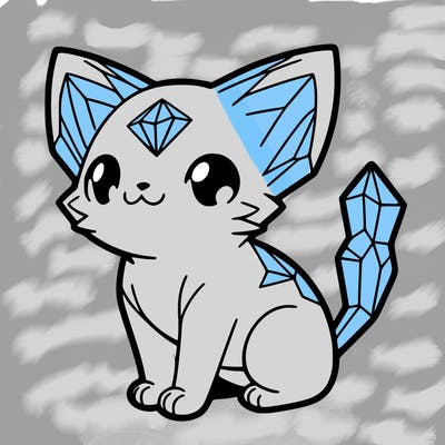 crystal kitten