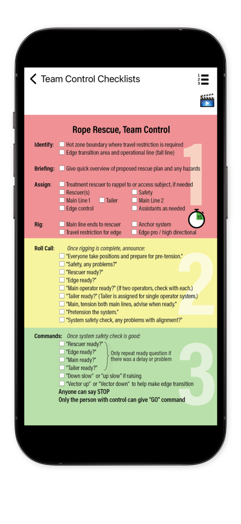 DRR Rescue - DRR Rescueアプリのロープレスキューインタラクティブチームコントロールチェックリスト