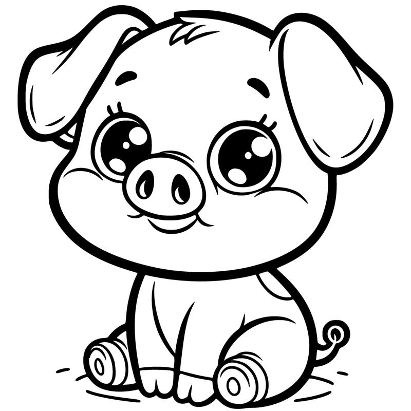 a cute animal pig baby