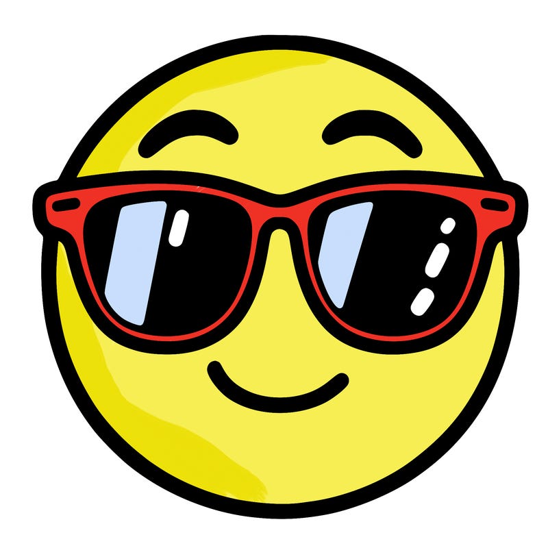 emoji with sunglasses