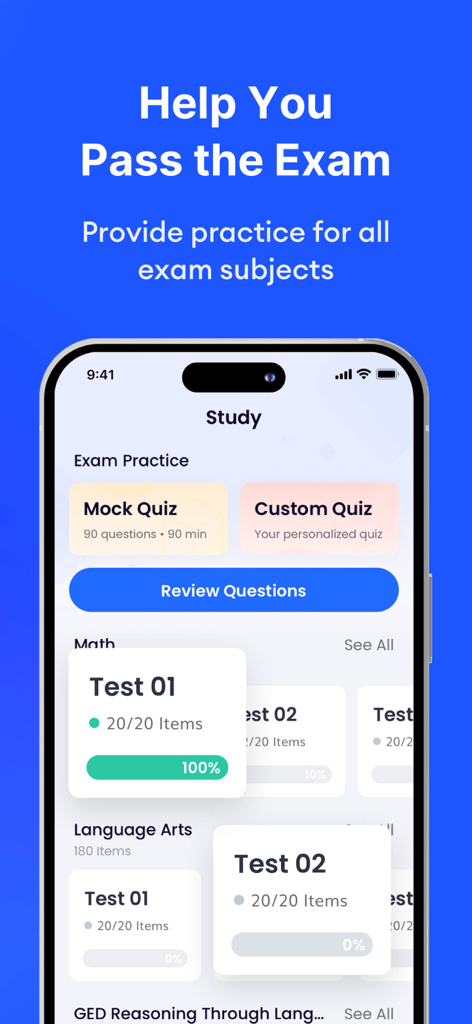 GED® Prep Practice 2025 - Education App | MWM