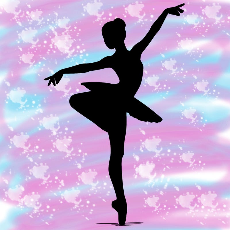 realistic person doing ballet