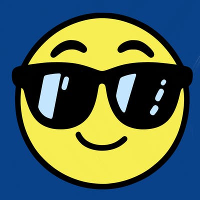 emoji with sunglasses