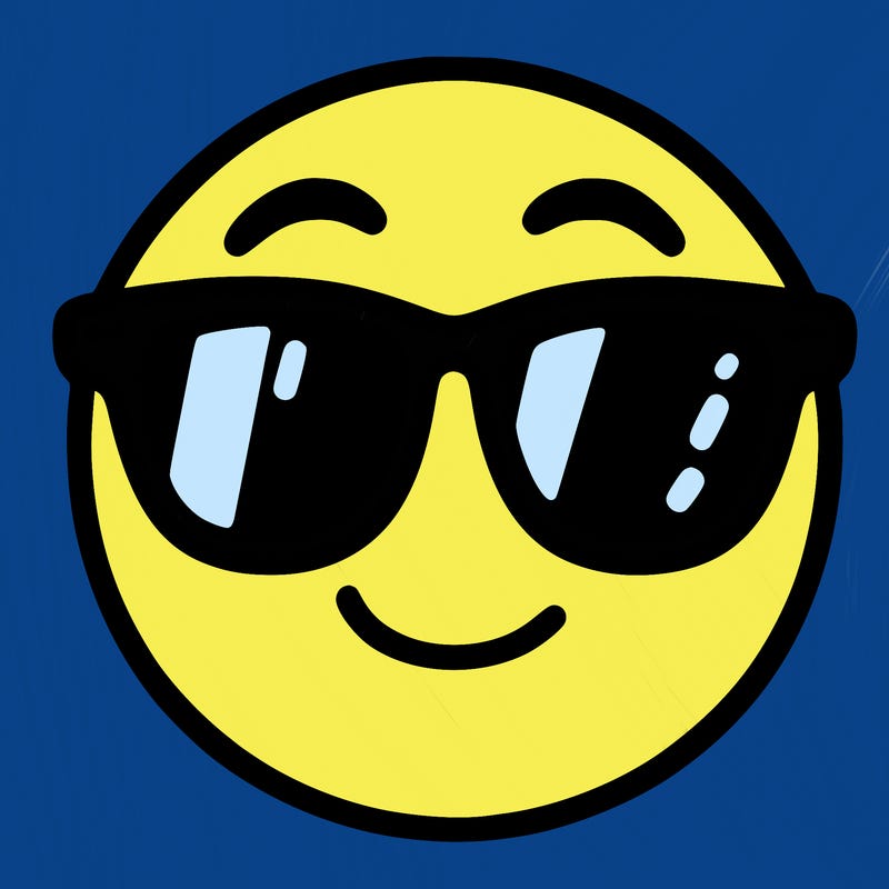 emoji with sunglasses