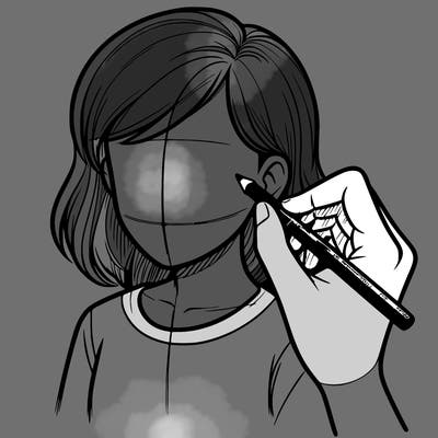 drawing a realistic person