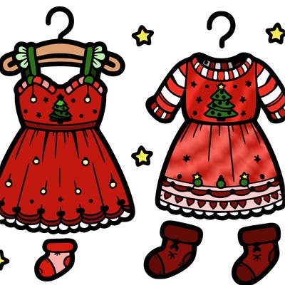 cute girlie christmas dress