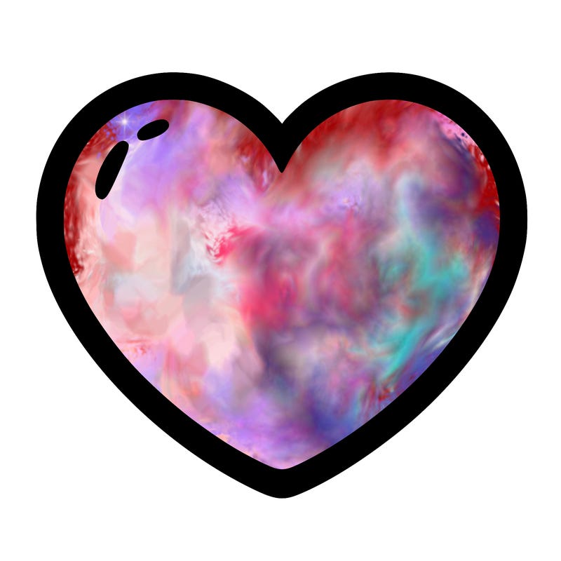 a blank heart