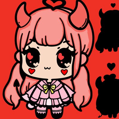 devil themed cute girl