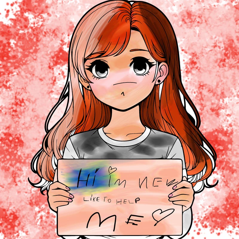 realistic girl holding a sign